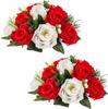 Silk Flowers Bouquet Artificial Roses Table Centerpieces Weddings Decoration Flower Balls for Reception Event