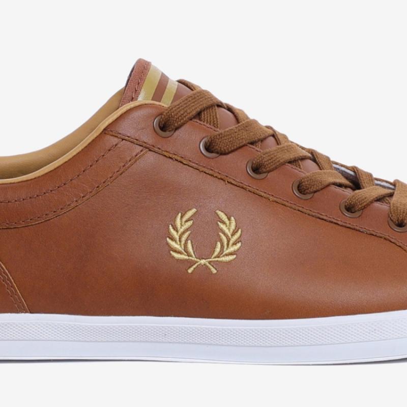 Fred Perry Men S Leather SneakerS baSeline Leather Sfpm2314330 C55