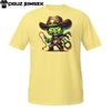 Zombie Cowboy Shirt – Undead Outlaw with Whip and Skull Hat Halloween Tee