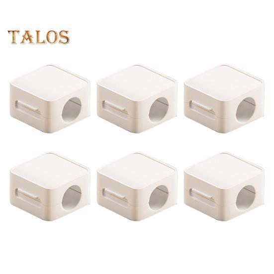 

6 шт. магнитных зажимов для кабеля, улучшенный клейкий держатель для провода для настольной тумбочки, автомобильный органайзер для шнура, держатели для домашнего офиса, зажим для кабеля для телефона USB 6pcs белый