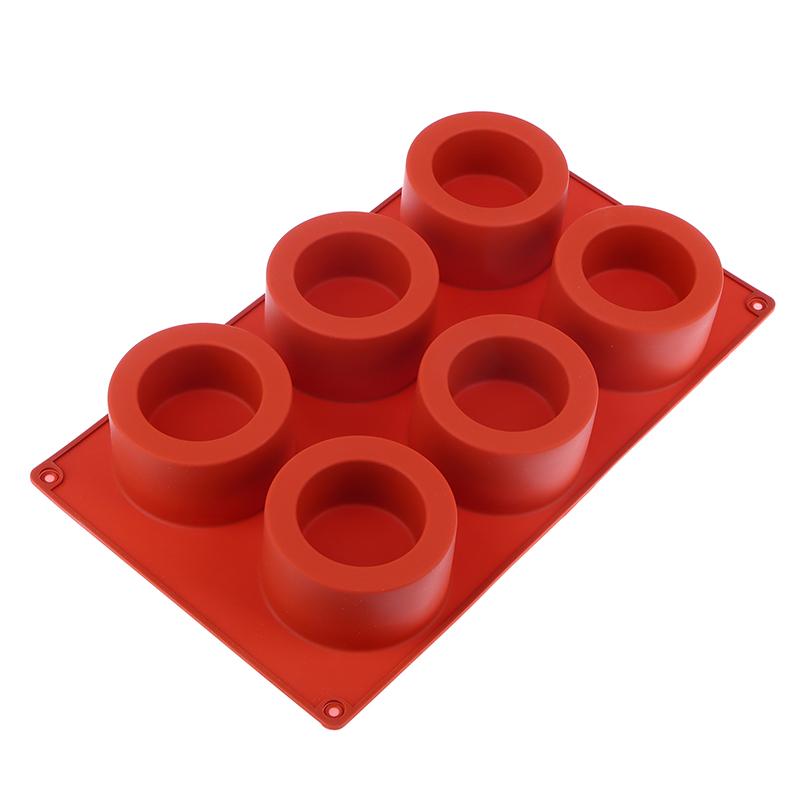 1Pc 6 Hole Round Cake Mold Cake Decorating Silicone Mold Diy Cakes Baking Tool