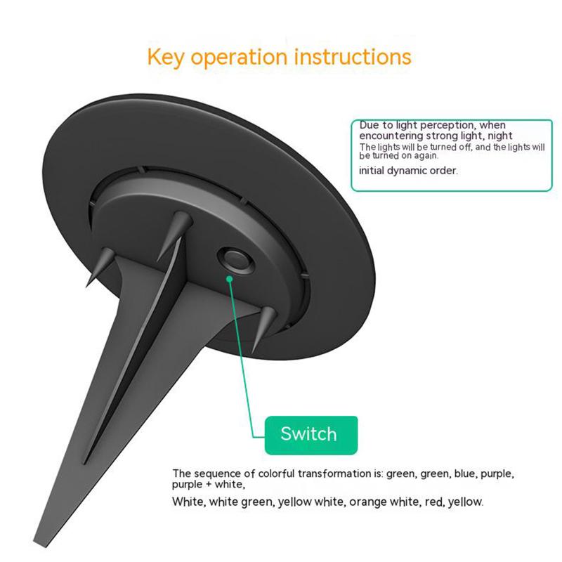 16led Solar Buried Lamp Outdoor Ip65 Waterproof Ground Light For Garden Yard Lawn Pathway Decoration