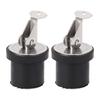 2Pcs 19mm Compression Drain Plug Stainless Steel Rubber Seal Brass Screw Type Boat Drain Plug for Marine Yacht
