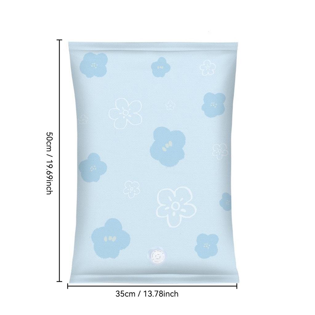 Portable Roll Up Compression Vacuum Storage Bag for Travel and Clothes Space Saving Organizer No Pump Needed