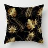 Nordic Fall Home Decor Autumn Throw Pillow Case Sofa Cushion Cover Modern Leaf Plant Green