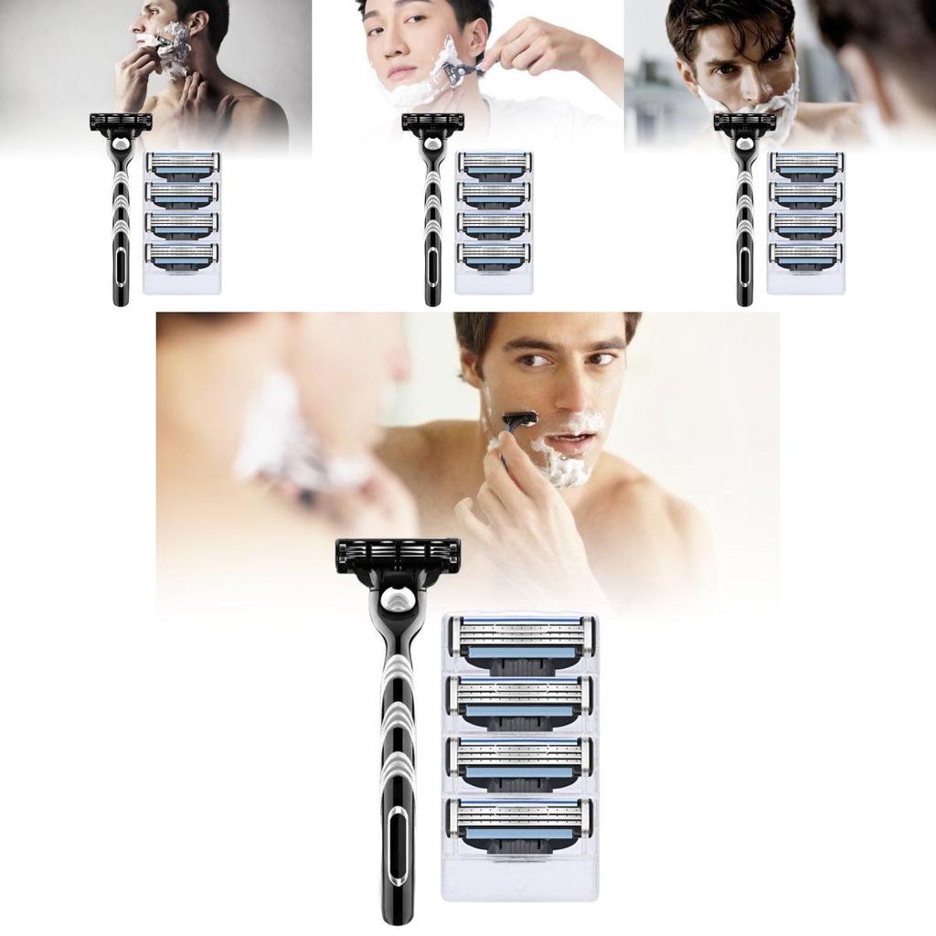 Premium German Three Blade Manual Shaving Razor With Smooth Shaving Experience For Men