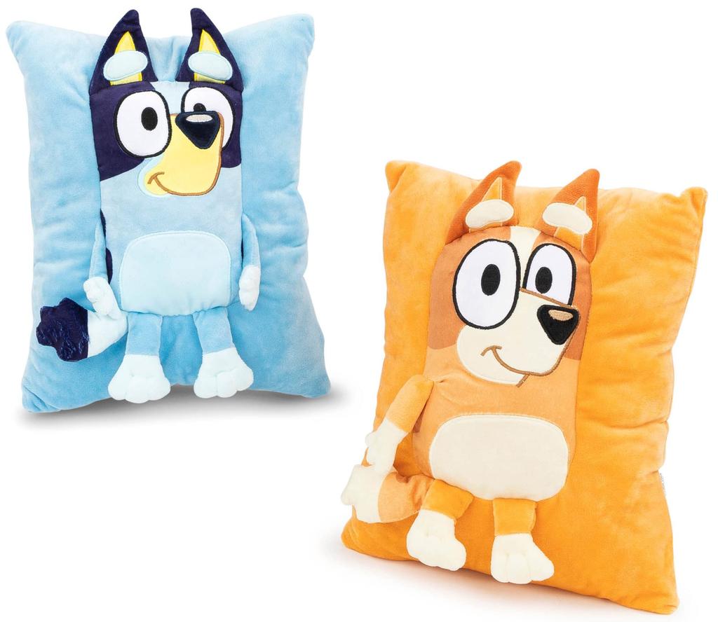 Bluey Snuggle Pillow – Super Soft Plush Decorative Throw Pillow – Measures 15 Inches (Official Bluey Product)
