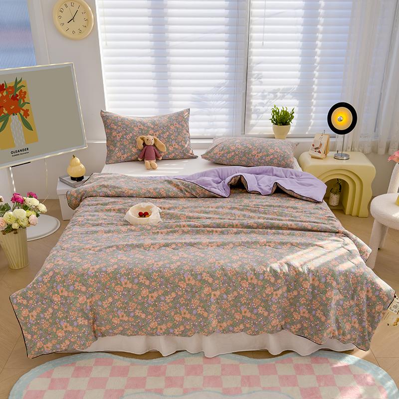 Cartoon Summer Thin Quilt, Wypełniacz z włókna sojowego, Lekki wygodny koc do domu, sypialnia, Pościel, Możliwość prania w pralce