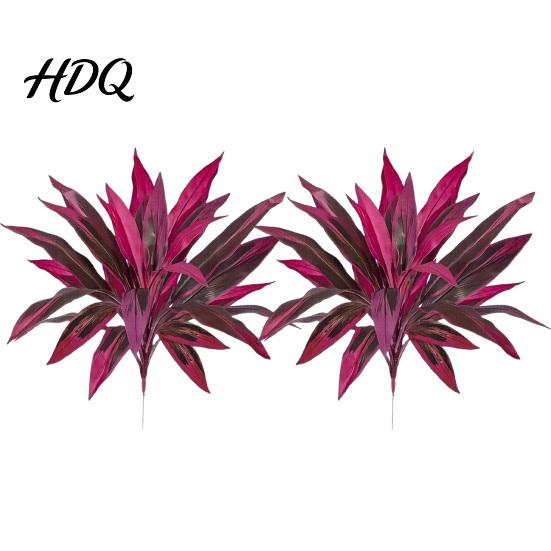 Garden Artificial Fern Realistic And Dragon's Blood Tree Plants 18 Branches Durable Outdoor Fake Plants UV Resistant Ferns for Garden Patio