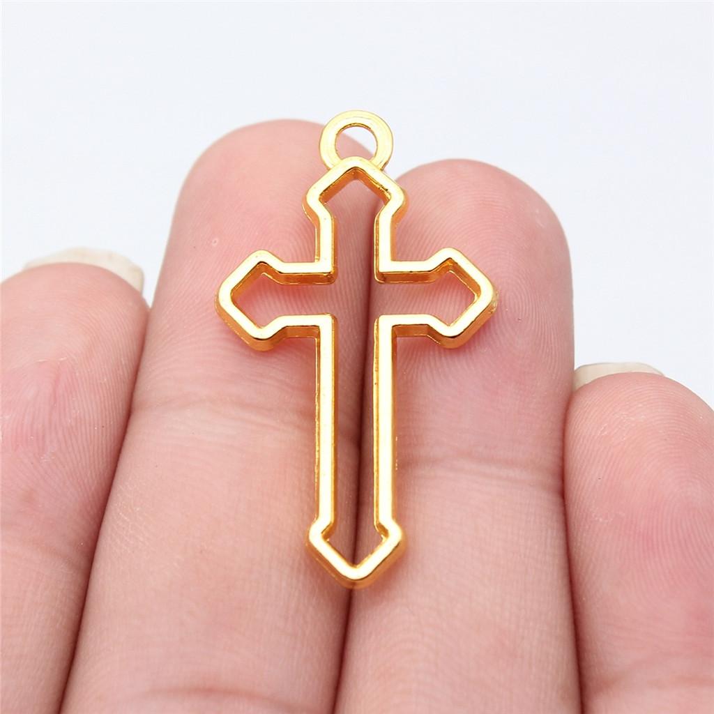 Large Crosses Detailed Religious Charm Antique Bronze Zinc Alloy Jewelry Making Supplies Necklace Making DIY Charms