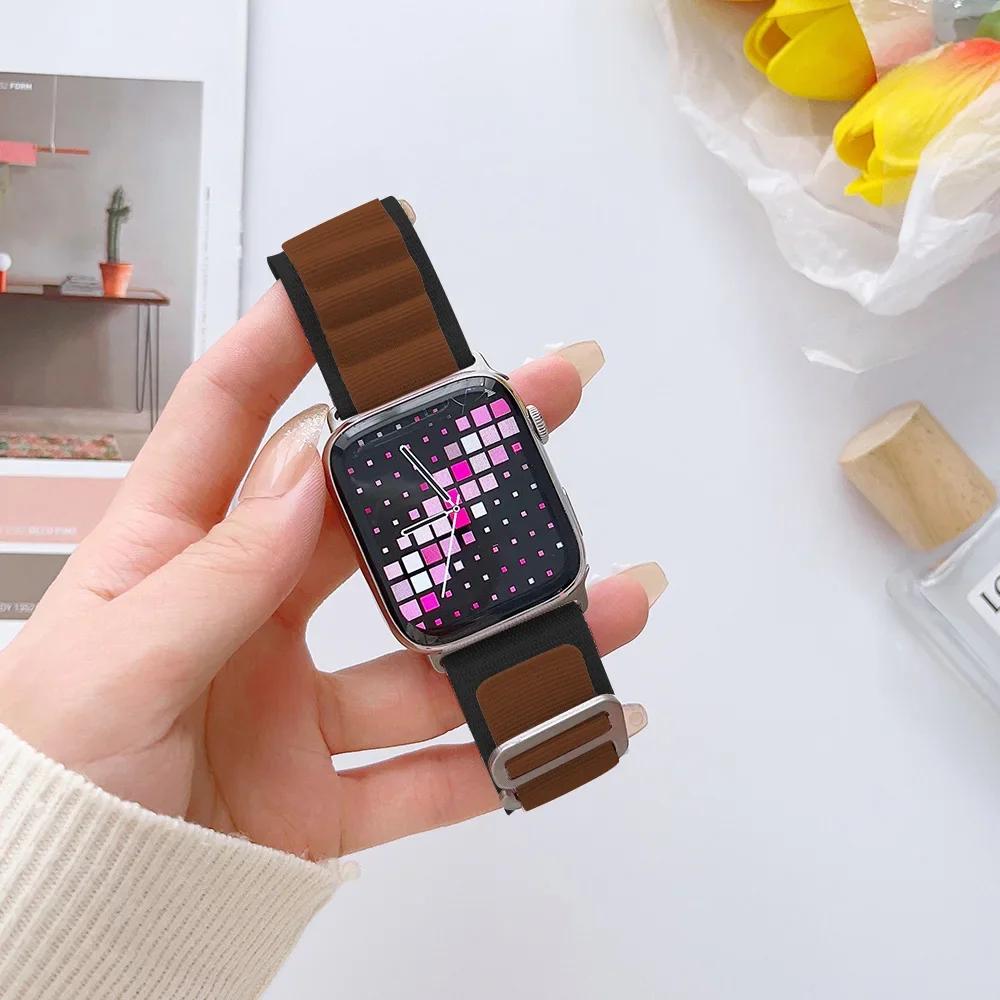 Alpine Loop Band for Apple Watch Strap 49mm 44mm 40mm 45mm 41mm 42mm 38mm Bracelet iWatch Ultra Series 7 6 5 3 Se 8 9 CorreaBelt