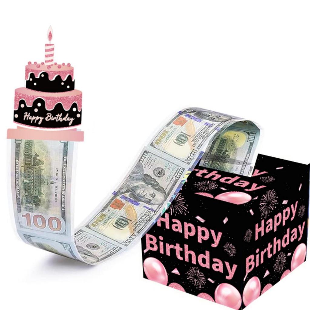 Scatola Regalo Sorpresa con Estrazione Contanti e 50 Sacchetti Trasparenti