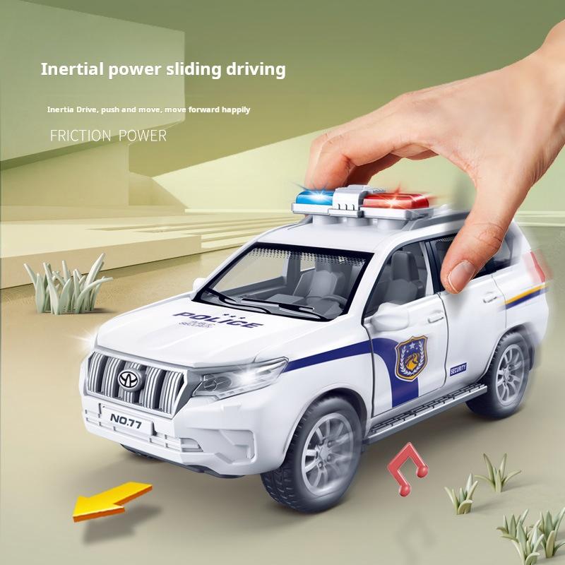 2026 Neu 1:32 Modellbauspielzeug Polizeiautos Legierung Tür zu öffnen Miniaturfahrzeuge Rückziehauto Spielzeug Kindertagsgeschenke Simulationsspielzeugmodelle
