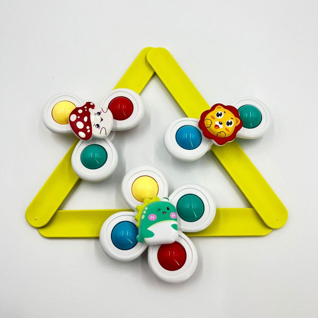 Baby Cartoon Blume Beißring: Beruhigender Finger-Spinner mit Saugnapf