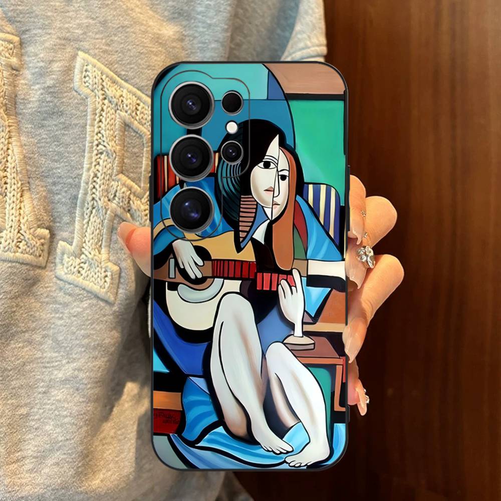 Picasso Abstract Art Painting Phone Case For Samsung S 24 Fe 25 Ultra Plus 20 Lite 21 30 22 23 24 22 Ultra 5G Fundas