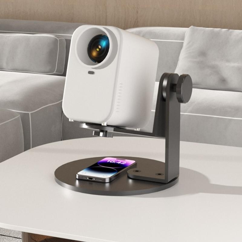 Desktop Projector Stand With 1/4Inch Screw Mount NonSlip Base 360°Rotating Adjustable Projector Holder For Home Use