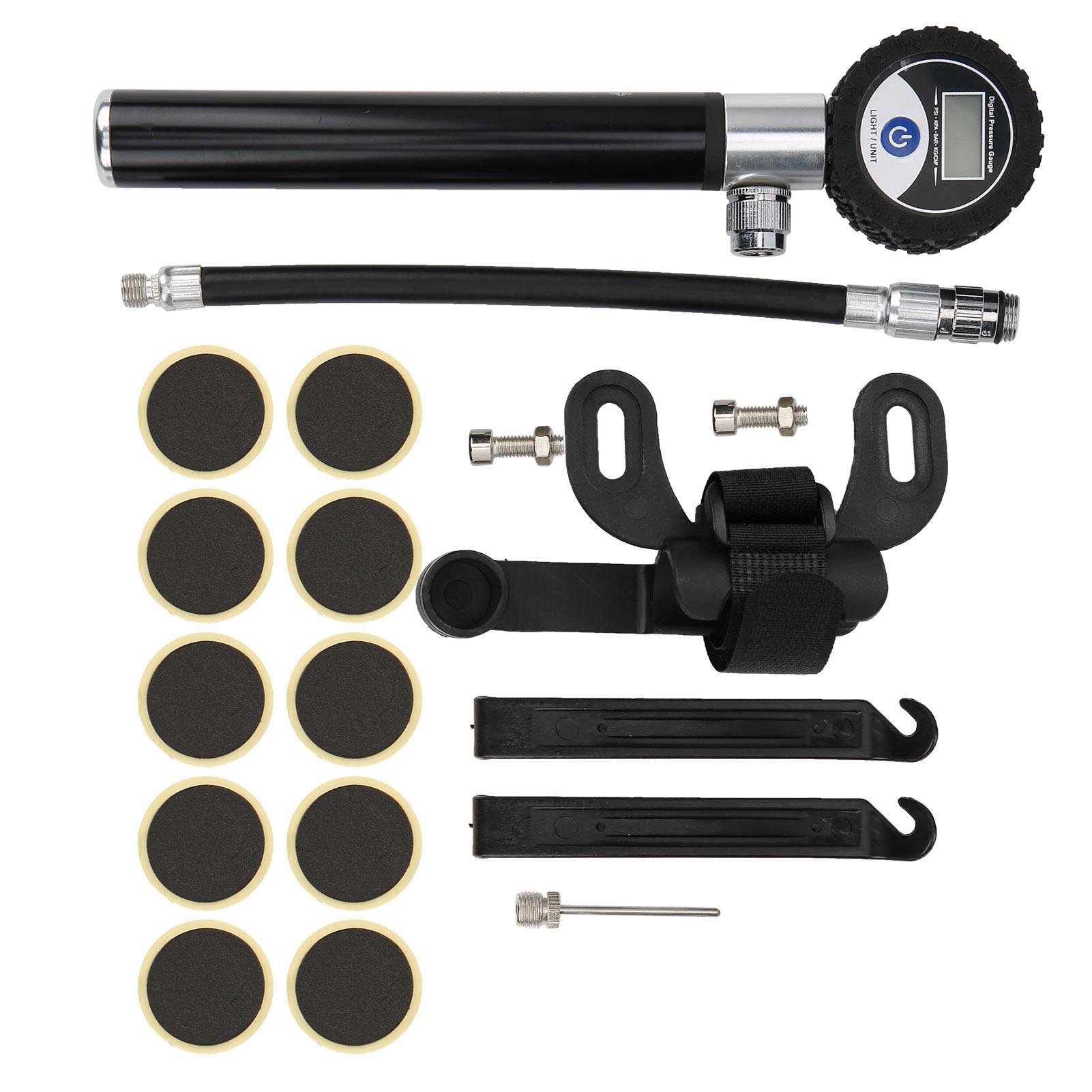 

Велосипедный цифровой дисплей воздушный насос с иглами шланг комплект набор инструментов для ремонта проколов велосипедных шин