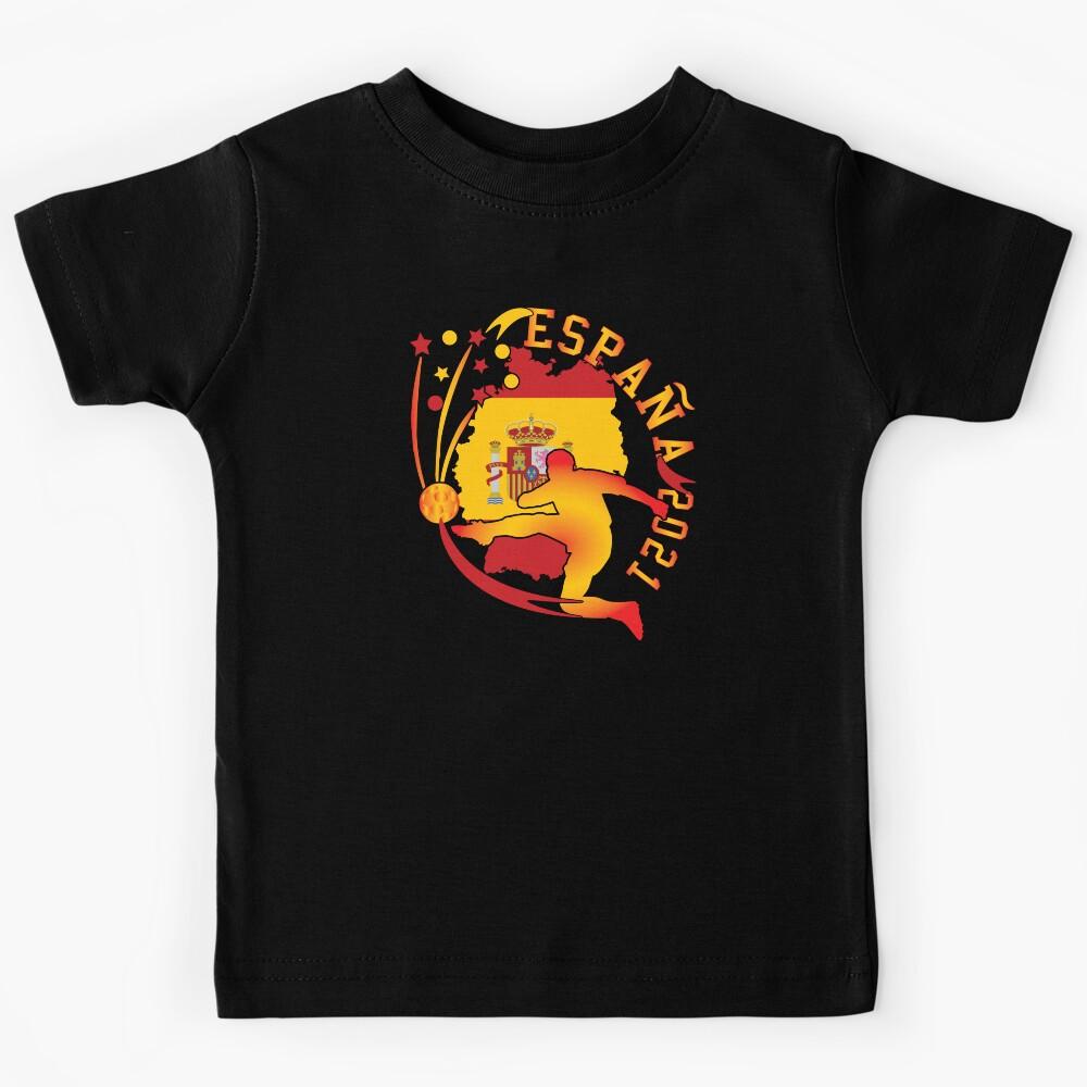 Spain football 2021-Espana flag for spain soccer Kids T-Shirt 130
