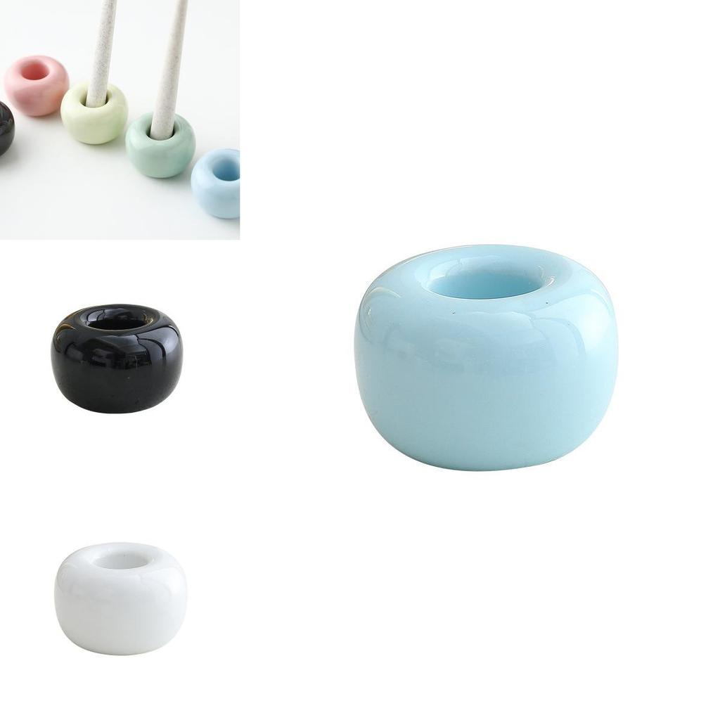 Fashionable Ceramic Toothbrush Rack Personalized Toothbrush Base Multiple Colors 4.5*2.8cm