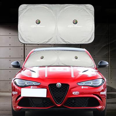 Osłona przeciwsłoneczna na przednią szybę samochodu Osłona UV do Giulia Stelvio Giulietta 156 159 147 Mito Tonale Brera Disco