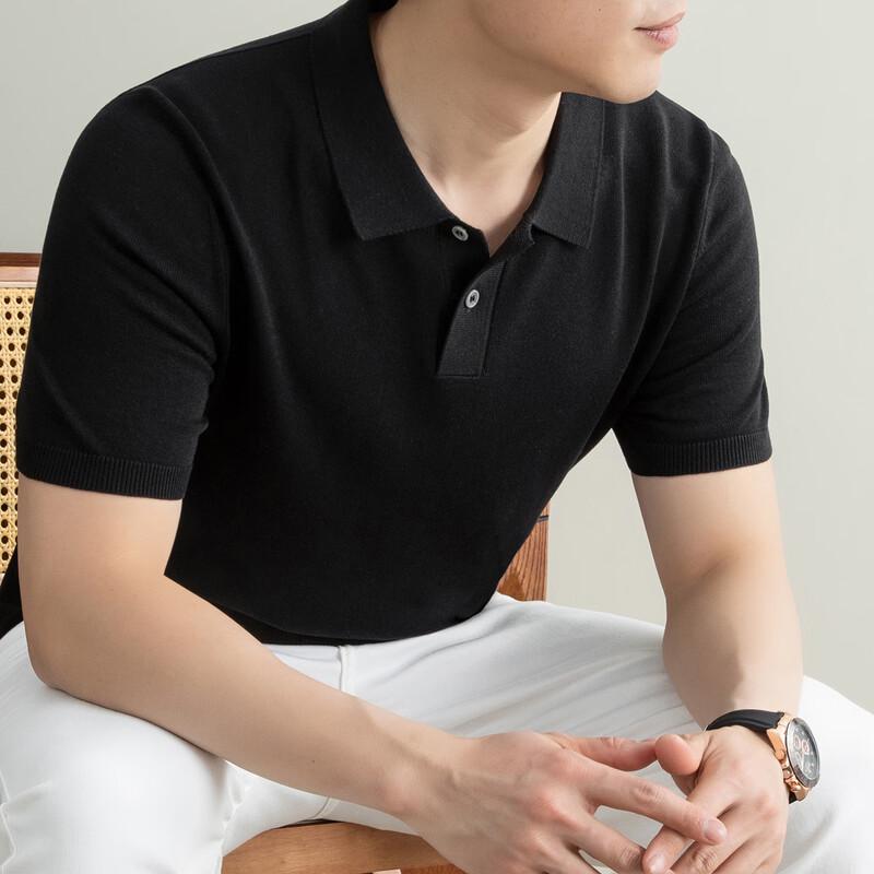 JOW Men's Business Tencel Linen Polo Shirt