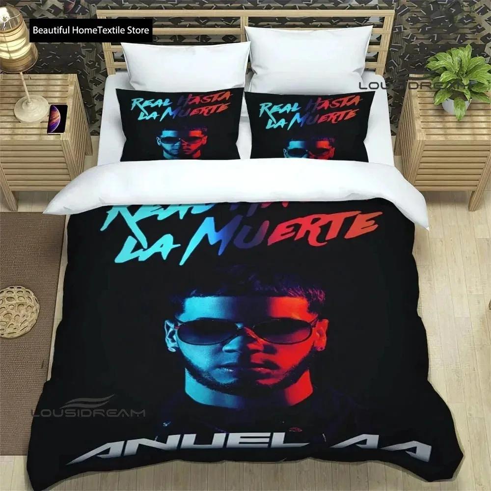 Rapper Anuel AA Printed Bedding Sets Exquisite Bed Supplies Set Duvet Cover Bed Comforter Set Bedding Set Luxury Birthday Gift
