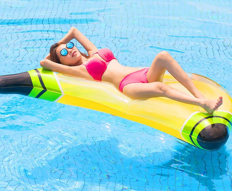 Inflatable Pineapple Cactus Watermelon Pizza Rainbow Pool Float Set