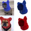Cute Plush Solid Color Pet Hat For Dogs Versatile Fleece Hooded Accessory For Every Occasion
