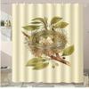 Crocodile Bathing Washable Dirt-Resistant Shower Curtain Shower Head Waterproof Polyester Bath Curtain For Home Decor