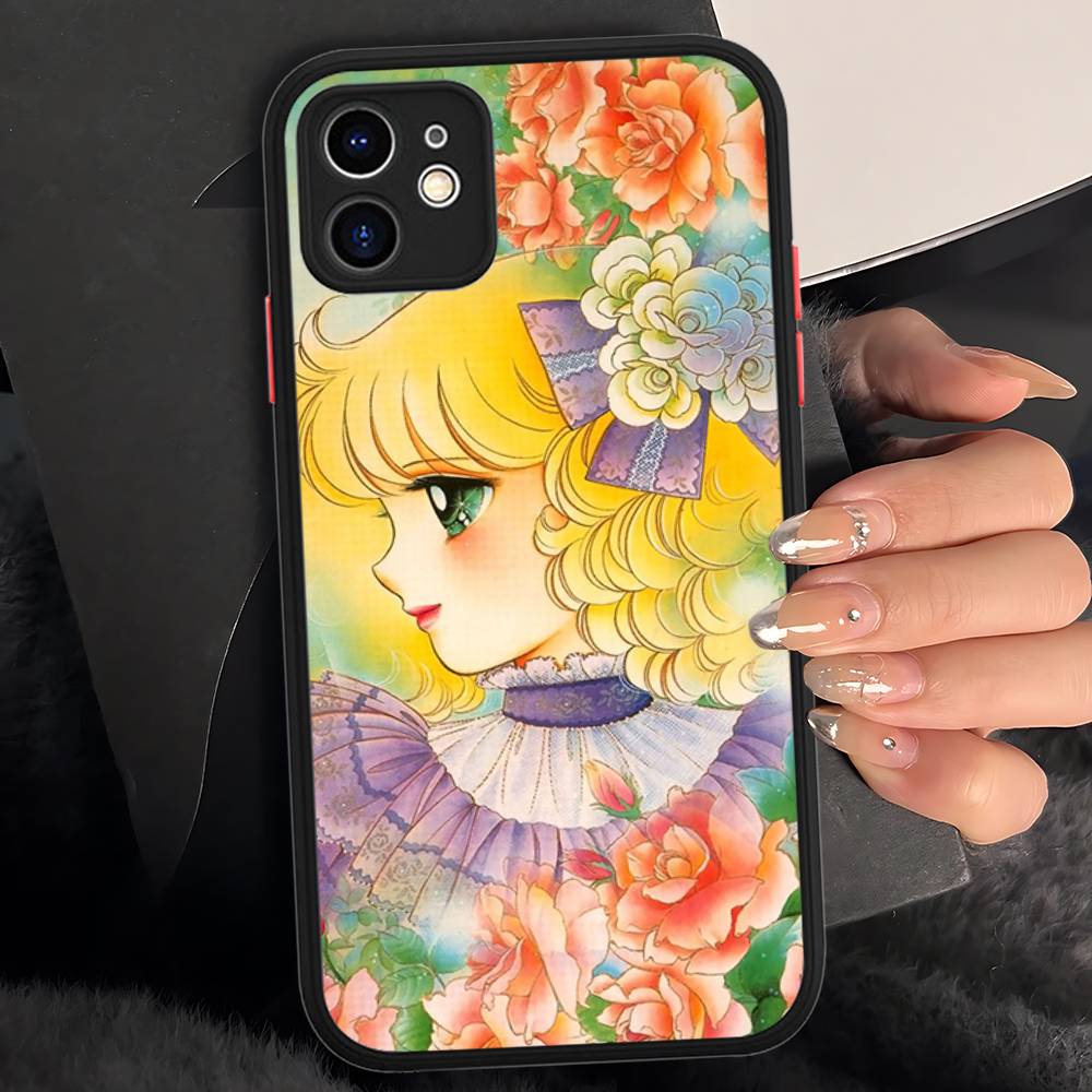Manga Candy Für iPhone 15 16 Pro Max 11 12 13 14 XS XR X Plus 16E Matt Transluzente Handyhülle