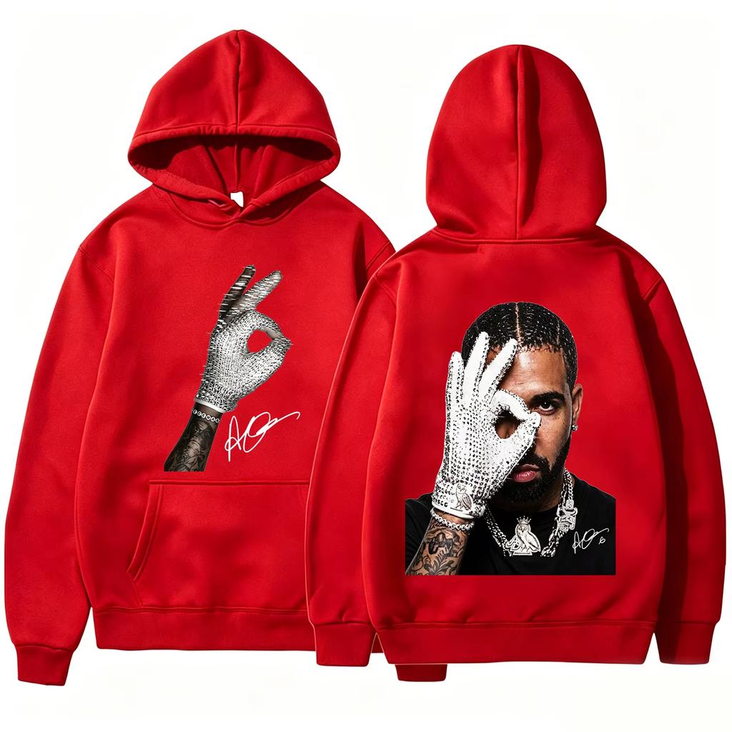 Hot Sale Drake ICEMAN Concert Hoodie Hip Hop Rap Singer Double Sided Printed Unisex Long Sleeve Fashion Soft Sweatshirt Loose Cozy and Versatile