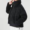 Nike Solid Color Casual Stand Collar Corduroy Down Jacket Women Outerwear Black FD8214-010