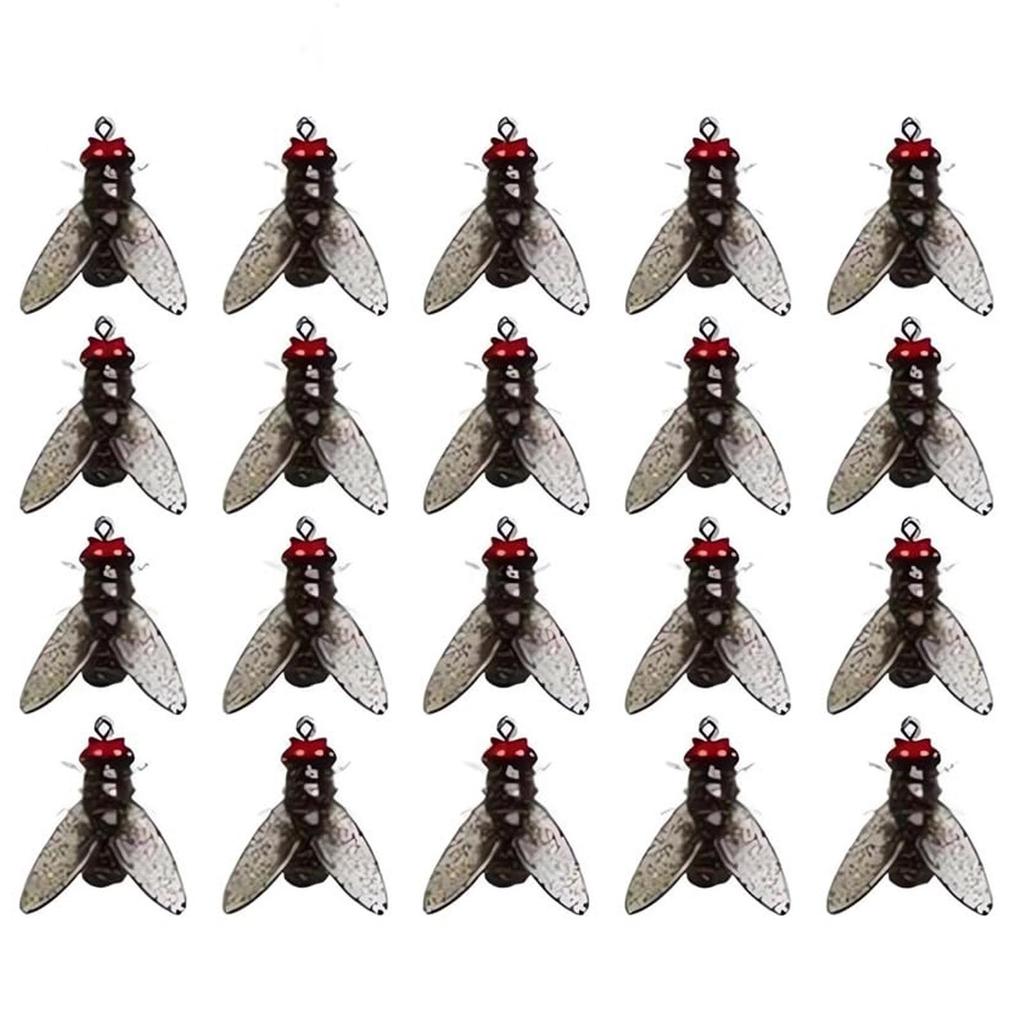 Artificial Fly Fishing Lures Set with Realistic Fly Shape Durable Fishing Baits for Freshwater and Saltwater Fishing Tackle Accessories