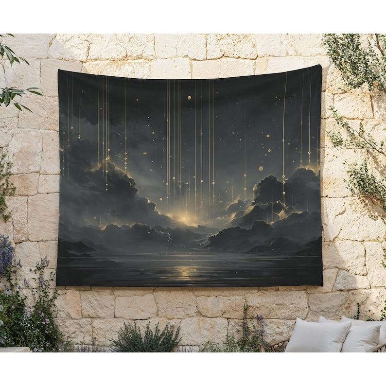Dreamy Night View tapestry 75x100 чёрный