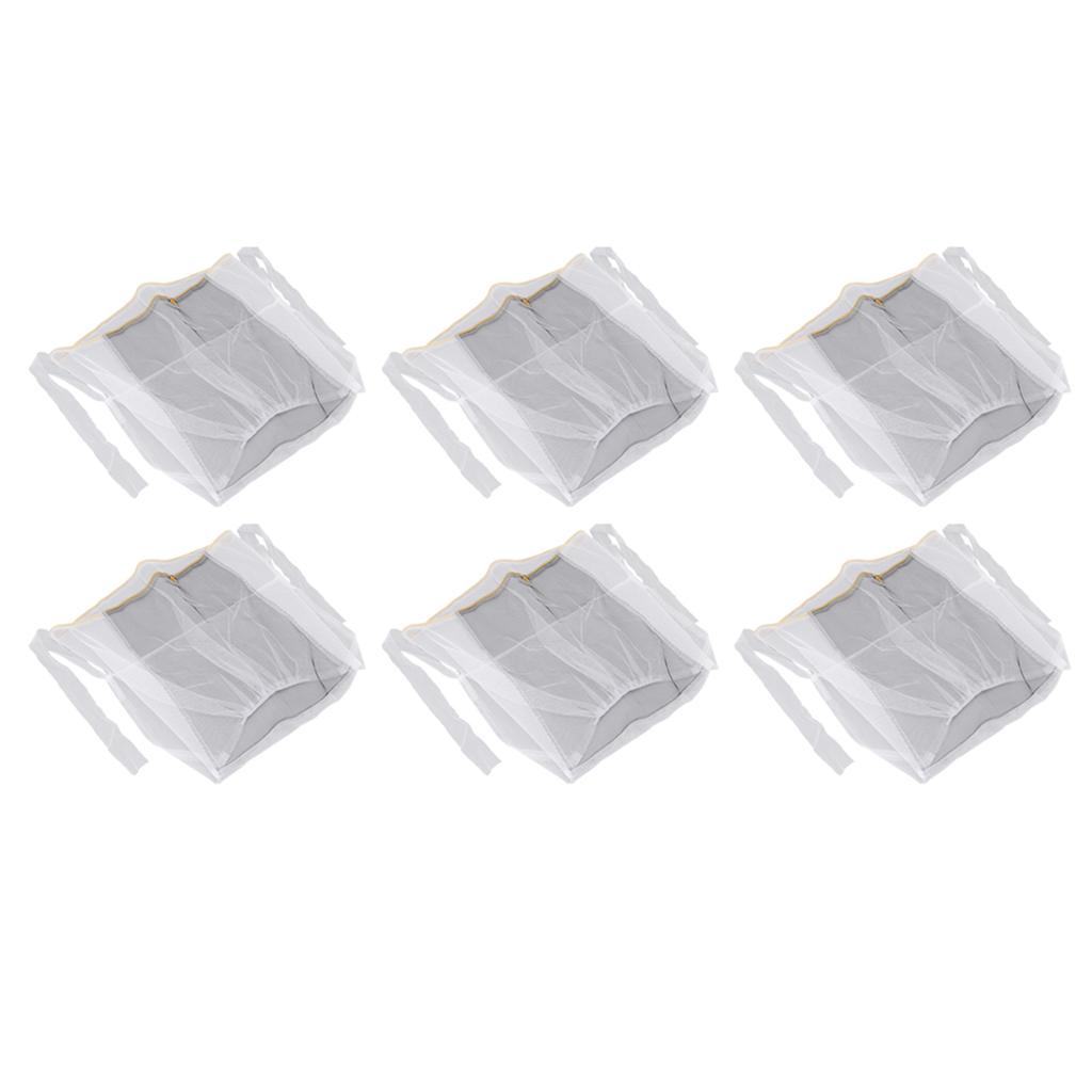 10pcs Beekeeping Veil Multipurpose Soft Breathable Fine Safety Protection Hat Mesh for Bee Hat