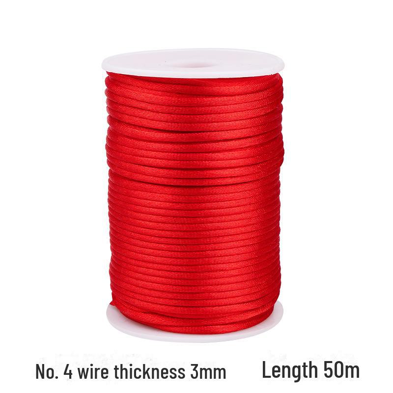 Chinese Knot Red String Bracelet with Jade Pendant and Braided Accessories