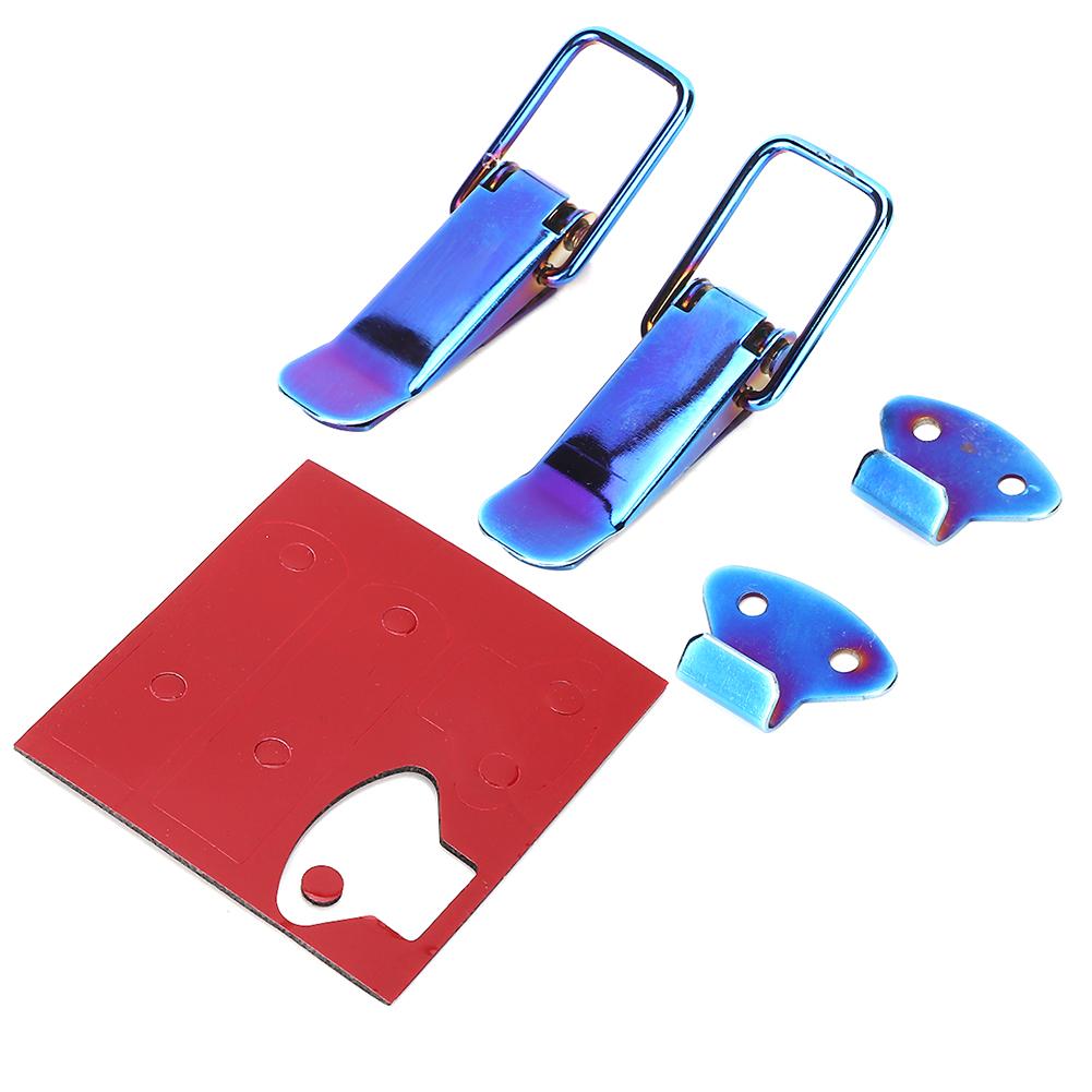 Universal Security Car Truck Hook Lock Clip Quick Release Small Blue