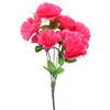 Bouquet of 9 carnations with tendrils, pink