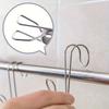 1Pcs Stainless Steel Long-Tail Clip Hooks Multi-Functional, Windproof Towel Hooks for Kitchen and Bathroom - Easy Installation