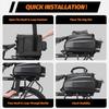 Waterproof Hard Shell Bike Rear Rack Bag 11/31L Reflective Oxford EVA Bicycle Trunk Pannier for Commuting Touring E-Bike