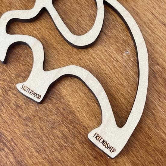 Freundschaft Elefantenanhänger Schwesternschaft Elefant Holzornament Schwesternschaft Freundschaft Elefantenanhänger mit Geschichte