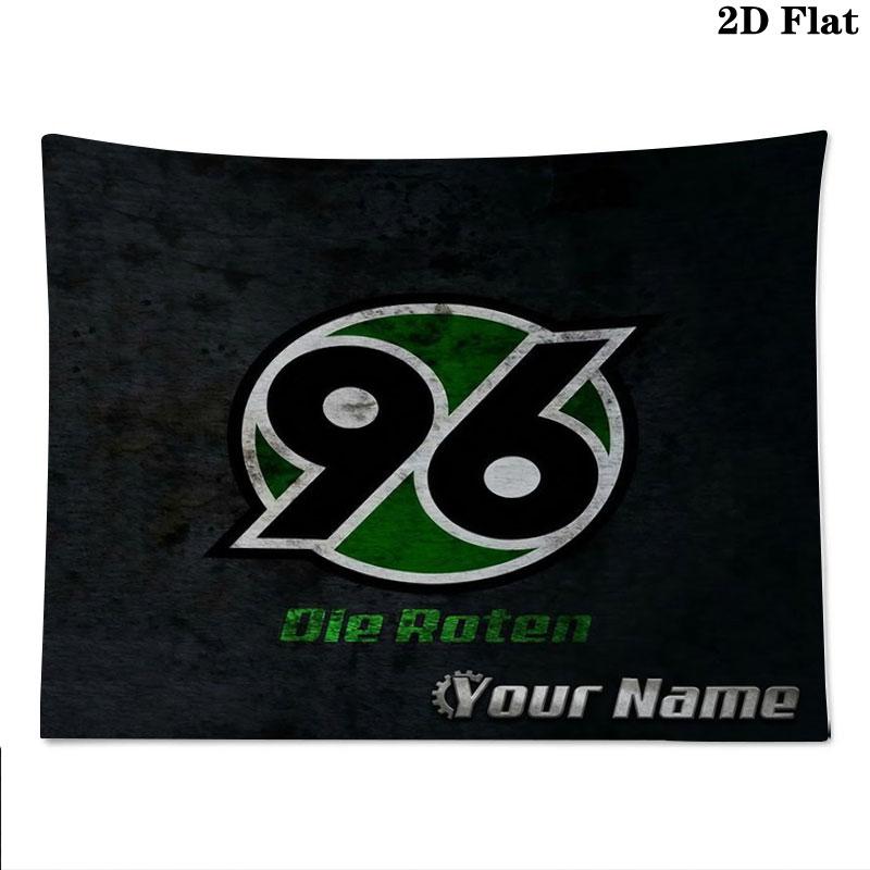 Hannover 96 Custom Name Wall Tapestry Aesthetic Wall Hanging Printed Fabric Blanket Decorative Tapestries for Bedroom Living Room Home Decor
