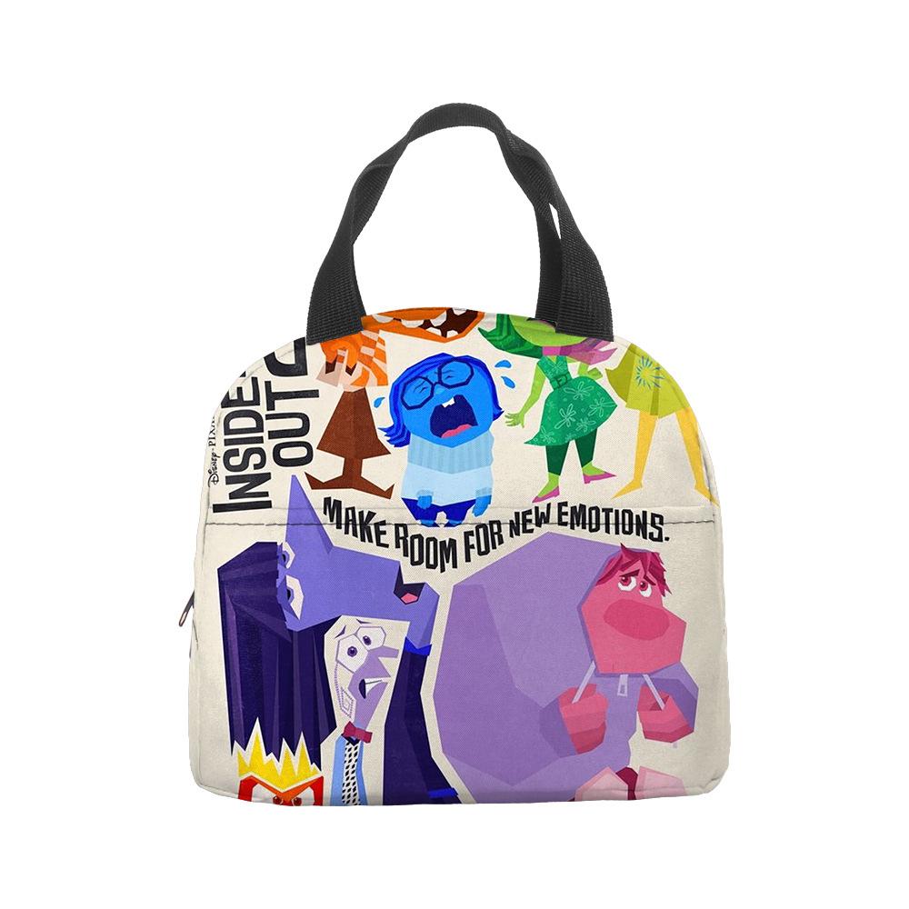 Mind Secret Service 2Inside Out 2 Plush Insulated Lunch Box Bag Portable Foil Ice Bag Picnic Bag