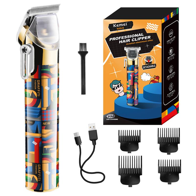 

5087 Перезаряжаемый парикмахерский регулируемый триммер для волос для мужчин, электрическая профессиональная машинка для стрижки волос, машина для стрижки бороды