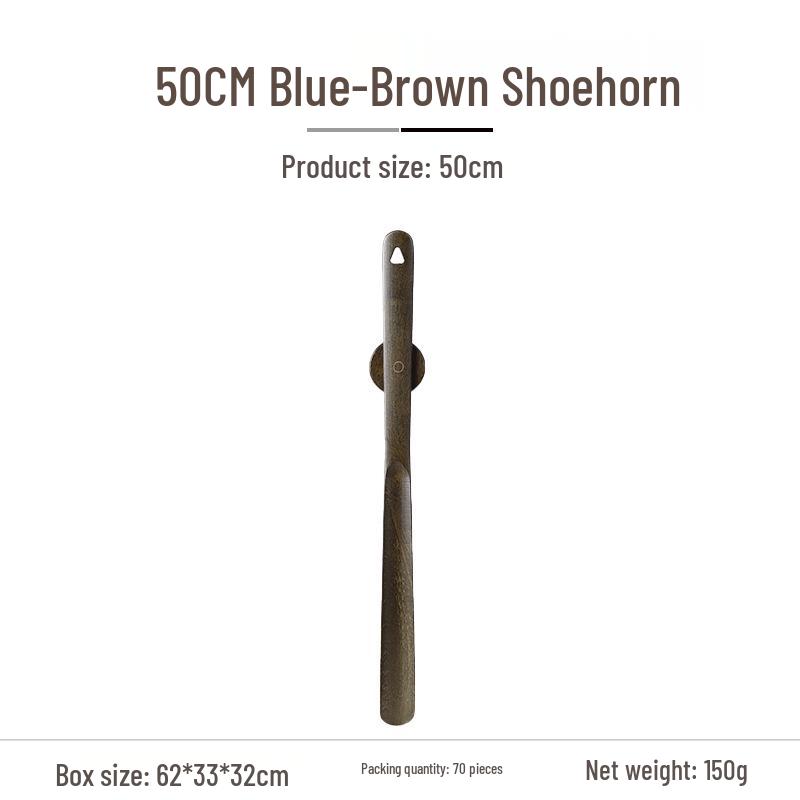 Black Walnut Long-Handled Magnetic Shoehorn: Elderly & Pregnant-Friendly Shoe Lifter Artifact.