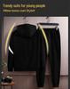 Korean Style Trendy Two-Piece Sportswear: Men's and Women's Casual Sweatshirt and Leggings