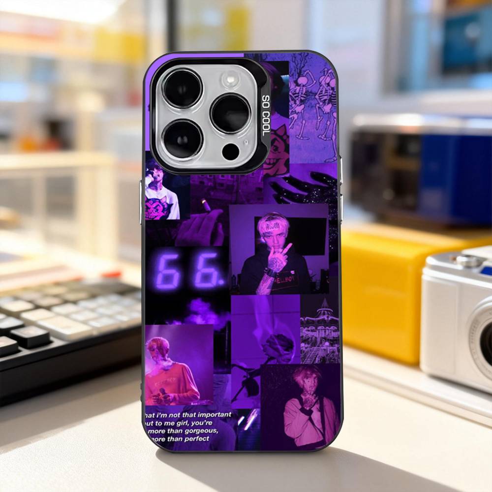 

L-Lil P-Peep Star Shopping Phone Case For iPhone 17,16,15,14,13,12,11,Pro,XS,Max,Plus,Mini,SE4,E IMD Matte Black iPhone16e