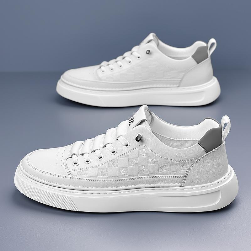 Summer Men's Shoes New Breathable Little White Shoes Male Students Korean Version Trendy Versatile Platform Sports Casual Board Shoes Male