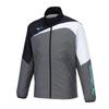 Tennis Active Warmer Ebony X Size XL Jacket, Water-Repellent, Warm, Fleece-Lined, 62JEB502, Black,
