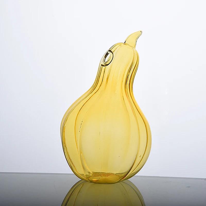 4 style granat orzech laskowy gruszka dynia kształt wazon na kwiaty kreatywny ładny szklany stół domowy półka foreplace ogród dekoracja